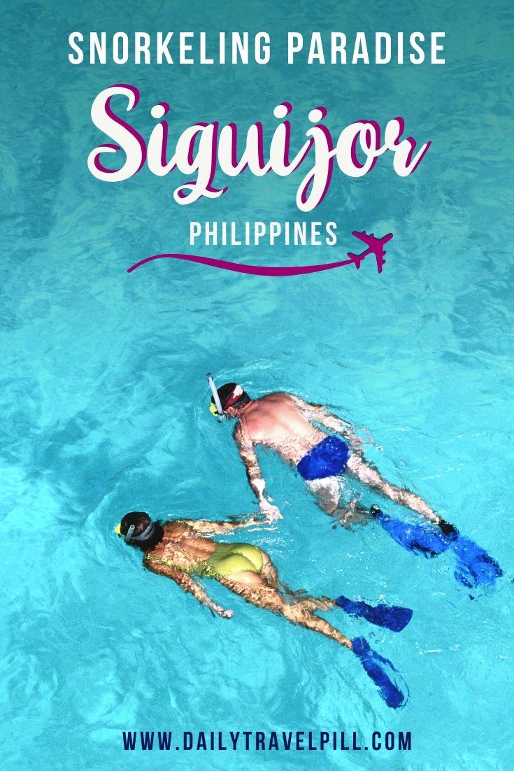 Tubod Beach snorkeling Siqujor