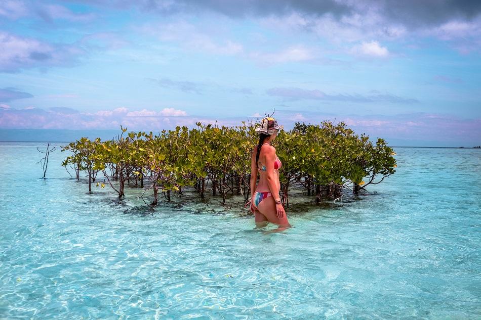 Girl at Virgin Island Panglao, Bohol