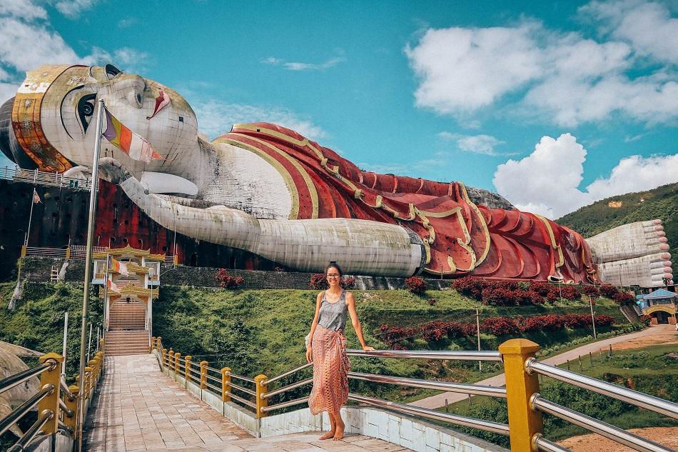 Win Sein Taw Ya - Biggest reclining Buddha in the world, near Mawlamyine