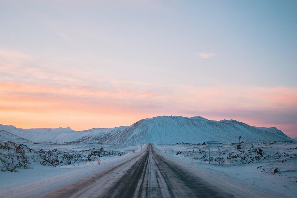 Icelandic scenery in winter