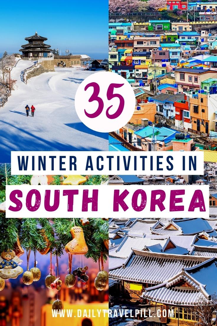 things to do in Korea in Winter, winter destinations in Korea, winter activities in South Korea