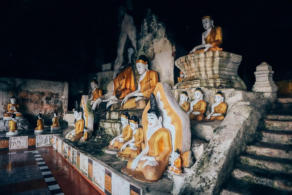 Inside Yathaypyan Cave in Hpa An