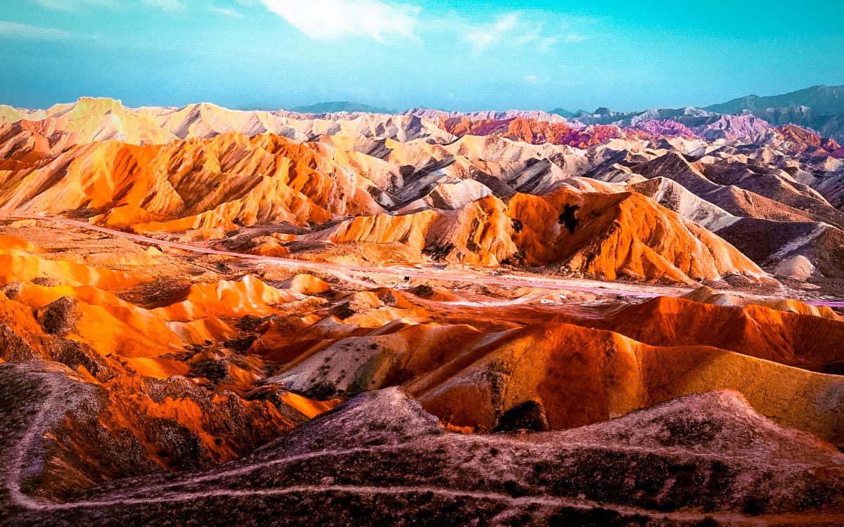 Zhangye Danxia Rainbow Hills China - most colorful destinations in the world, vibrant cities, colorful cities, colorful earth, vibrant places around the world